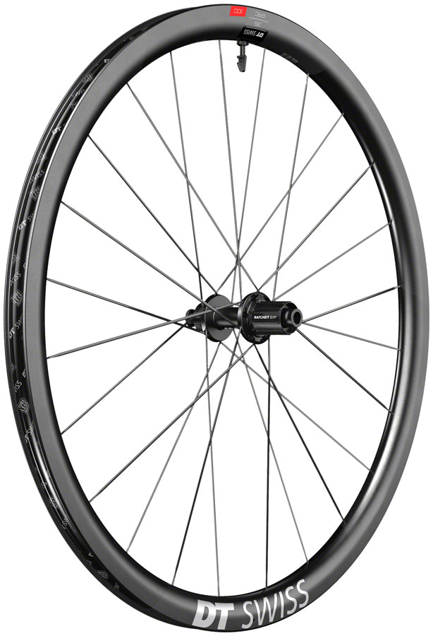 DT Swiss ERC 1100 DiCut 35 Rear Wheel - 700, 12 x 142mm, Center-Lock, HG11 Road/XDR, Ratchet EXP 36, Black