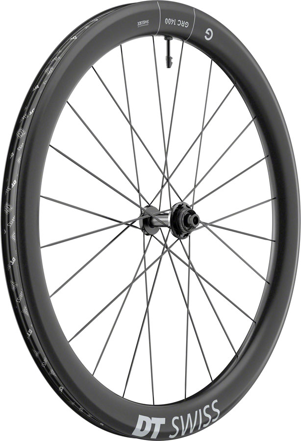 DT Swiss GRC 1400 DICUT 50 Front Wheel - 700c, 12 x 100mm, Center-Lock, Black