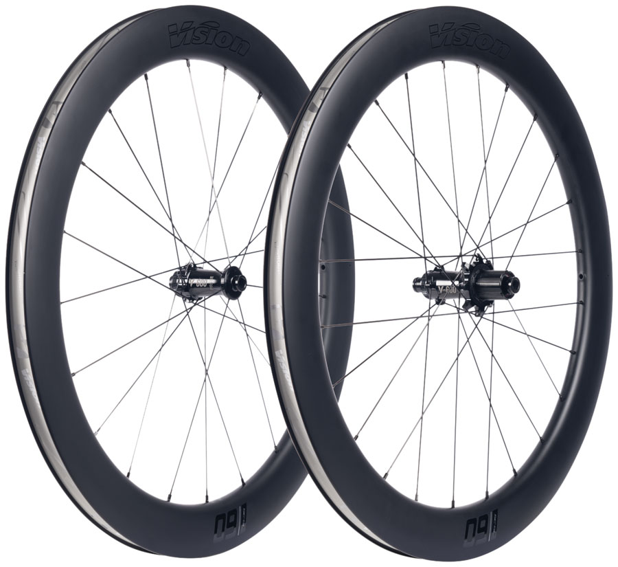 Vision SC60 SL Wheelset - 700, 12 x 100mm/12 x 142mm, Center-Lock, HG 11/12, Carbon, Black
