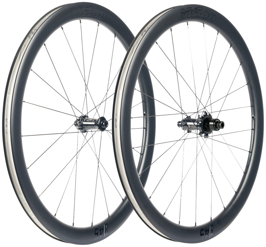 Vision SC45 SL Wheelset - 700, 12 x 100mm/12 x 142mm, Center-Lock, XDR, Carbon, Black