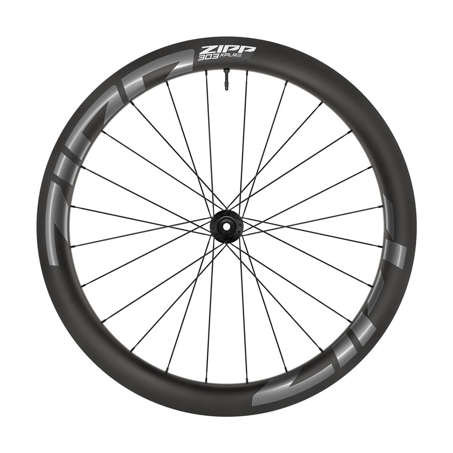 Zipp 303 XPLR S Front Wheel - 700, 12 x 100mm, Center-Lock, Tubeless, Carbon, Black/Dark Gray, 24H, B1