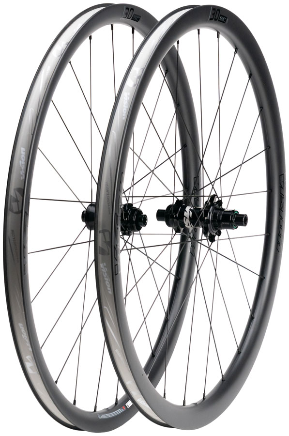 Vision SC30 i23 Wheelset - 700, 12 x 100mm/12 x 142mm, Center-Lock, XDR, Carbon, Black