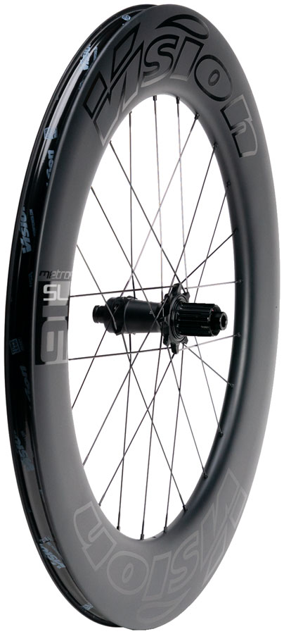 Vision Metron 91 Rear Wheel - 700, 12 x 142mm, Center-Lock, HG 11/12, Carbon, Black