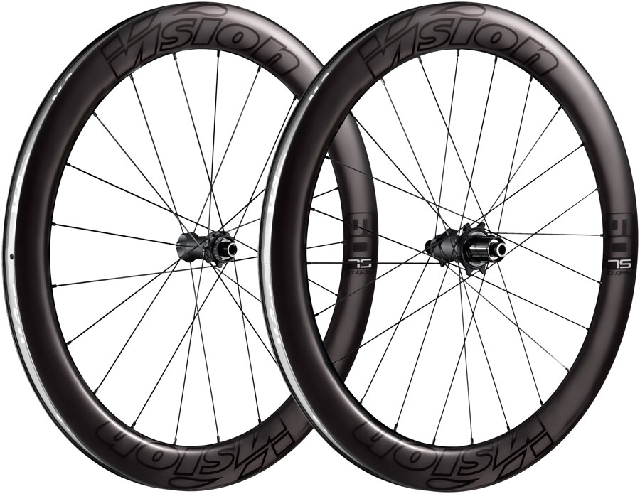 Vision Metron 60 SL TL Disc Wheelset - 700, 12 x 100mm/12 x 142mm, Center-Lock, HG 11/12, Carbon, Black