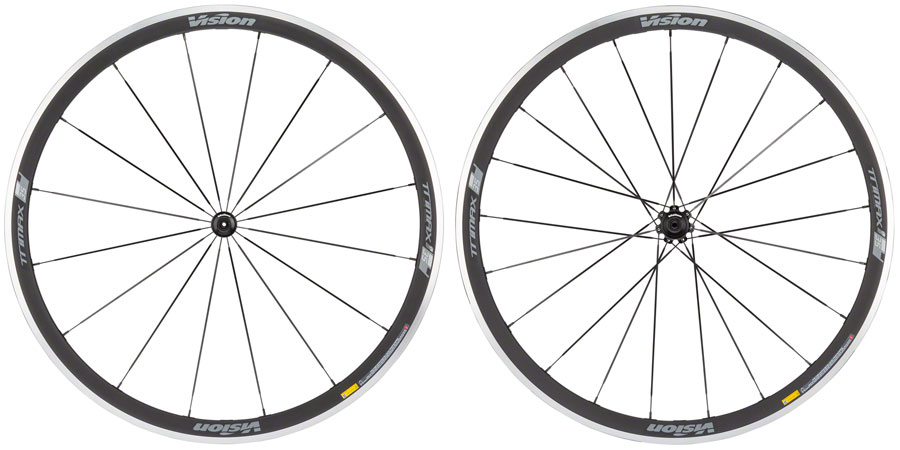 Vision Trimax 35 Wheelset - 700, QR x 100/130mm, Rim Brake, HG 11, Black, Clincher