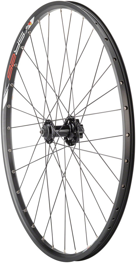 Quality Wheels Value Double Wall Series Disc Front Wheel - 26", QR x 100mm, 6-Bolt, Black, Clincher, 32H