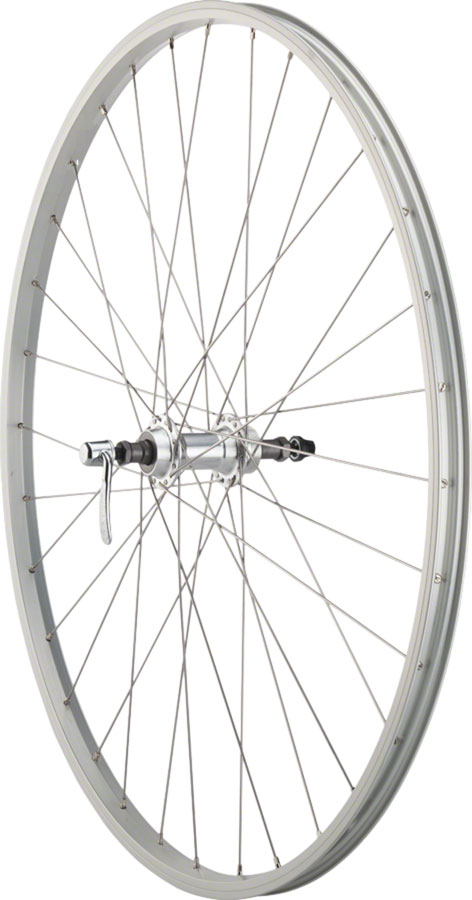Quality Wheels Value Single Wall Series Rear Wheel - 700, QR x 135mm, Rim Brake, Freewheel, Silver, Clincher, 36H