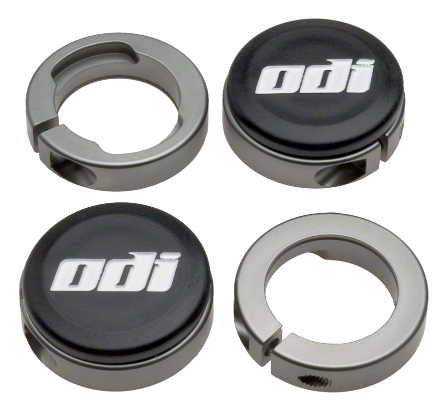 ODI Lock Jaw clamps w/ Snap caps Gray set/4 - Picture 1 of 1