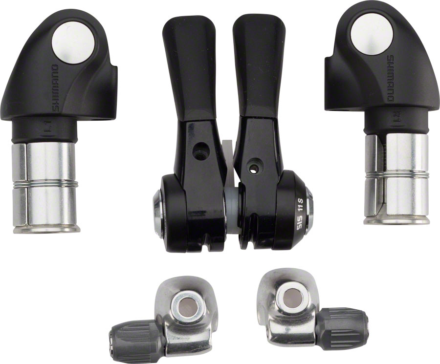 SHIMANO - shimano DURA-ACE SL-BSR1 2/3x 11s バーコン Shimano Dura-Ace SL-BSR1 Bar End Shifters (Black) (Pair) (2
